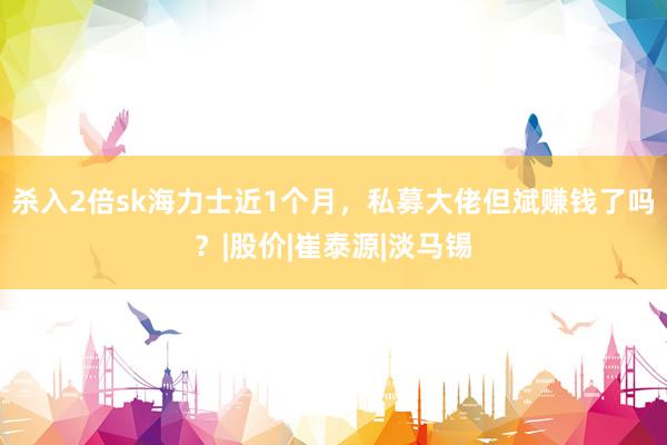 杀入2倍sk海力士近1个月，私募大佬但斌赚钱了吗？|股价|崔泰源|淡马锡